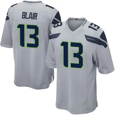 Men's Game Marquise Blair Seattle Seahawks Gray Alternate Jersey