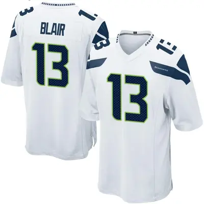 Men's Game Marquise Blair Seattle Seahawks White Jersey