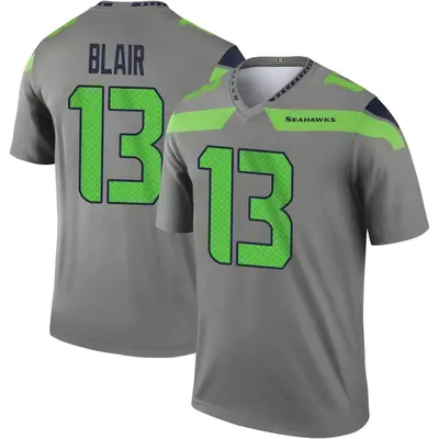 Men's Legend Marquise Blair Seattle Seahawks Steel Inverted Jersey