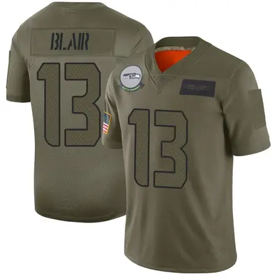 Men's Limited Marquise Blair Seattle Seahawks Camo 2019 Salute to Service Jersey