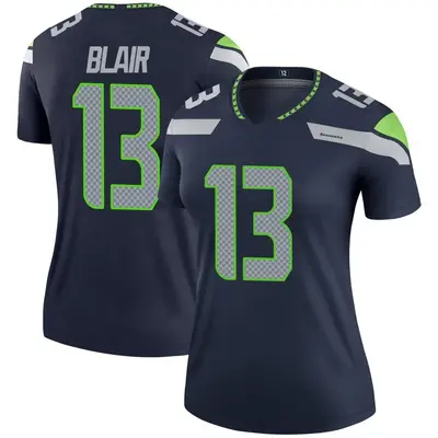 Women's Legend Marquise Blair Seattle Seahawks Navy Jersey