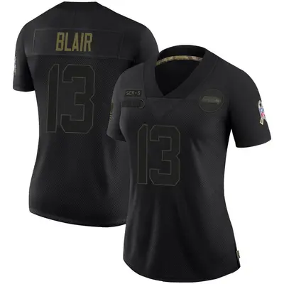 Women's Limited Marquise Blair Seattle Seahawks Black 2020 Salute To Service Jersey